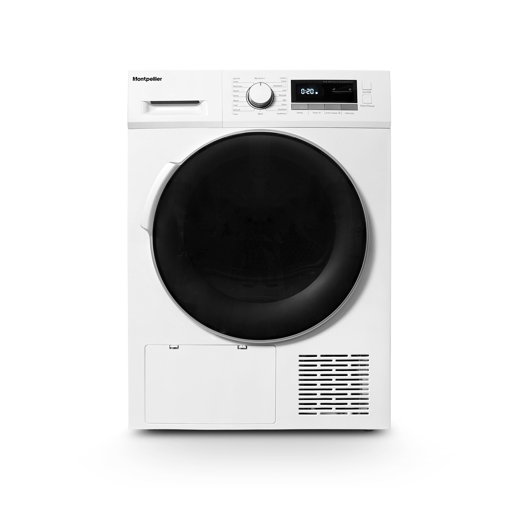 Montpellier 8KG Heat Pump Tumble Dryer MHP8SDW White