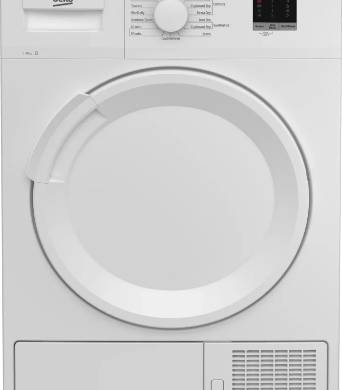 Beko 8KG Condenser Dryer DTLCE80051 White
