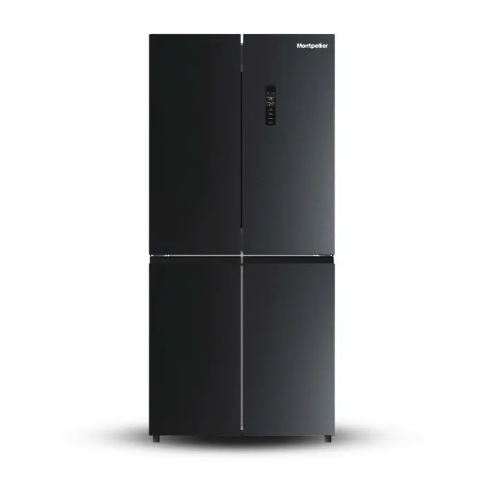 Montpellier Cross Door Fridge Freezer MDAXD183DX Dark Inox