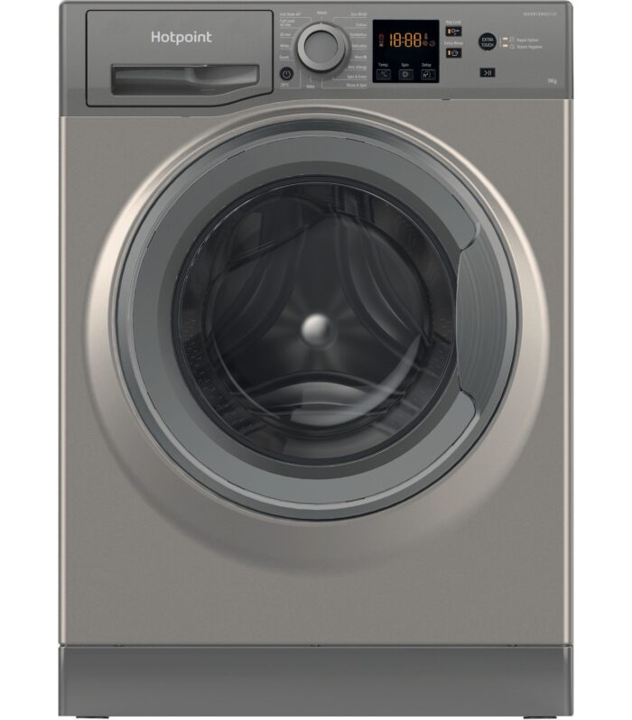 Hotpoint 9kg Washing Machine NSWM946GGUK Silver