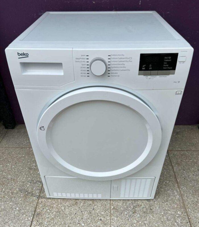 Beko 8kg Condenser Tumble Dryer dcx83100W Refurbished