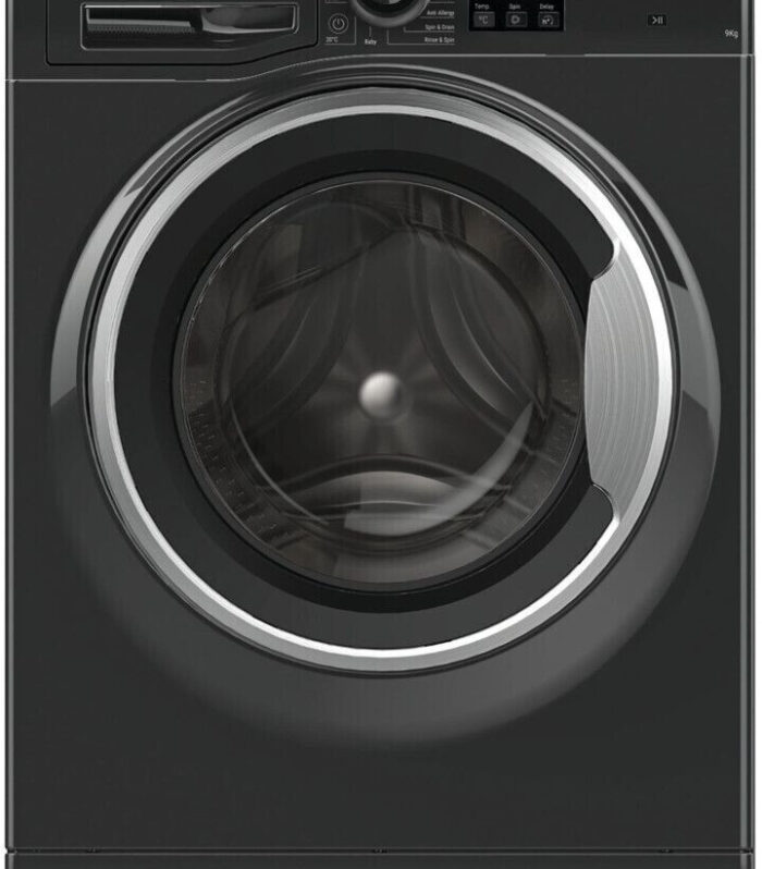 Hotpoint 9kg Washing Machine NSWM946BSUK Black